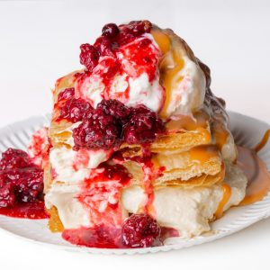 Milhoja de  Helado